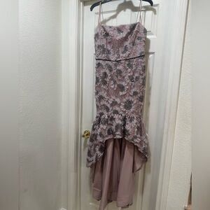 Formal high and low Gianni Bini Blush Pink Dress